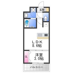 AILE東中浜の物件間取画像